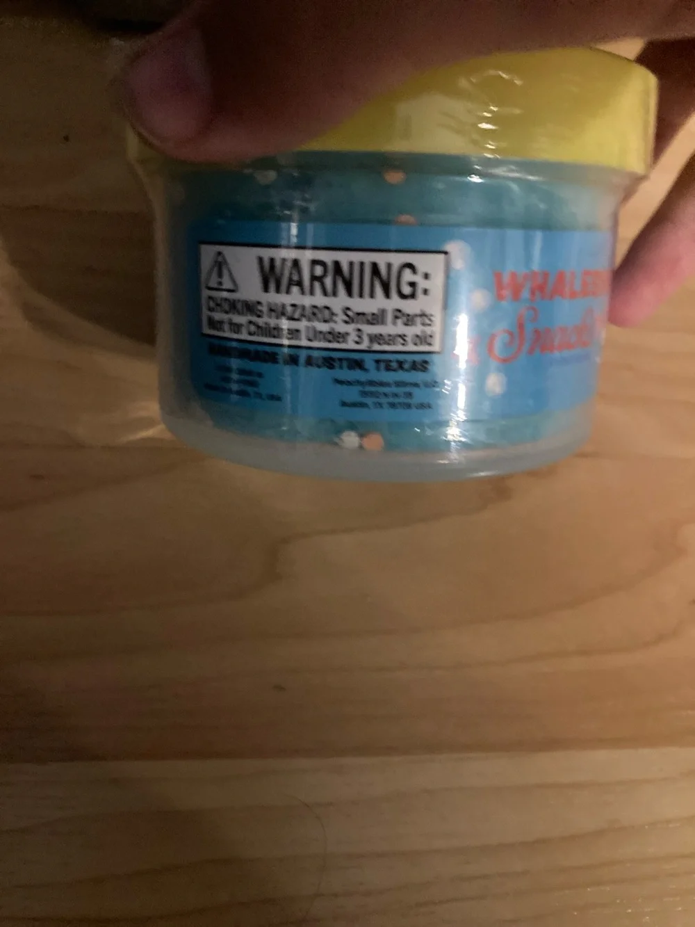 Kids Blue Sensory Putty with Yellow Lid - Fun Stretch & Squish